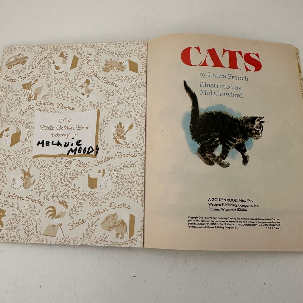 Cats, A Vintage Little Golden Book, Child's Storybook - Picture 2 of 3